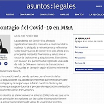 El contagio del Covid-19 en M&A